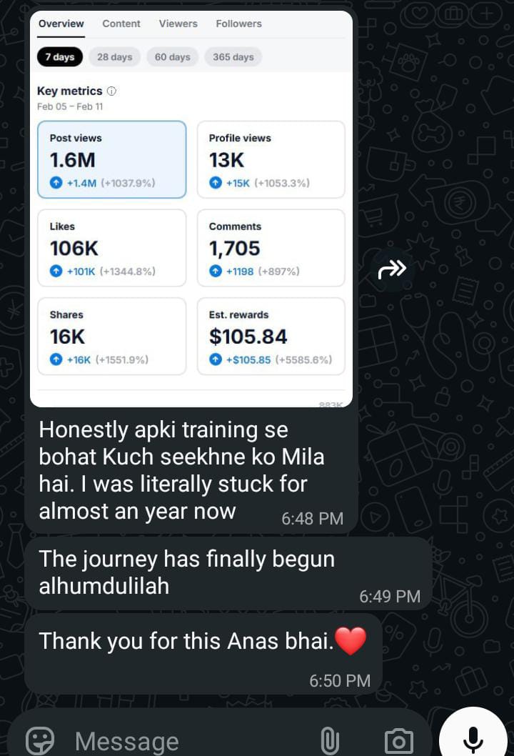 Ahmed K. Batch #4 earning proof